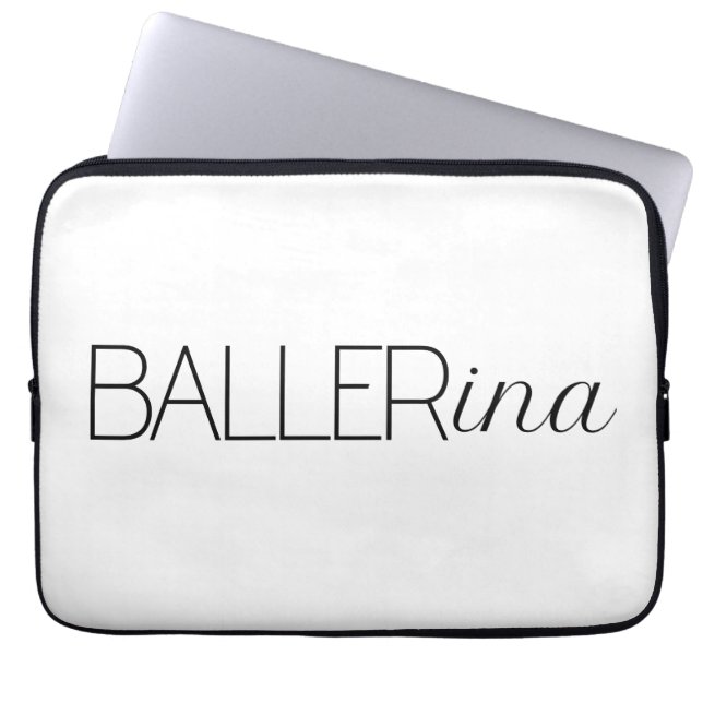 Capa Para Notebook Baller Ballerina (Frente)