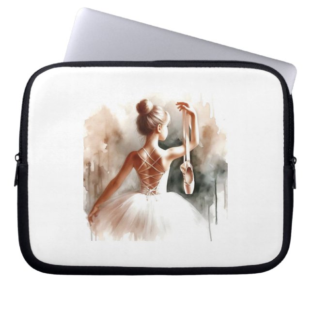 Capa Para Notebook "Ballerina Dreams - Bolsa de laptop de proteção" (Frente)