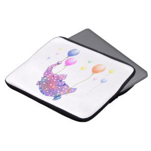 Capa Para Notebook Balões Coloridos de Bolsa de laptop Voadora de Ele