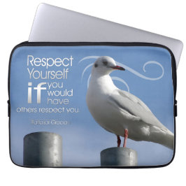 Capa Para Notebook Baltasar Graciano, citação inspiracional "Respeito