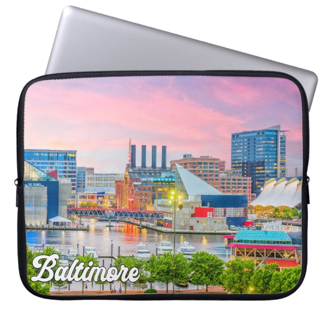 Capa Para Notebook Baltimore, Maryland, Estados Unidos (Frente)