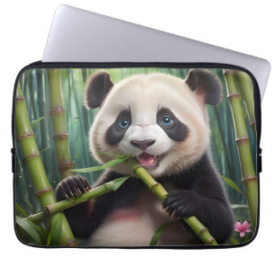 Capa Para Notebook Bamboo Comendo Panda Bonito