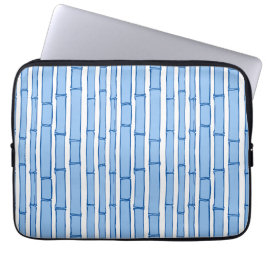Capa Para Notebook Bambooey Bamboo Stripe in Blue Porcelain