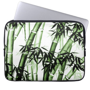 Capa Para Notebook Bambu - Arte Chinesa - Um - Verde