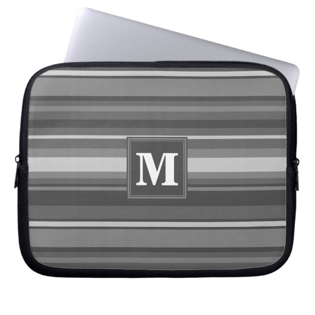 Capa Para Notebook Banda cinza monográfica (Frente)
