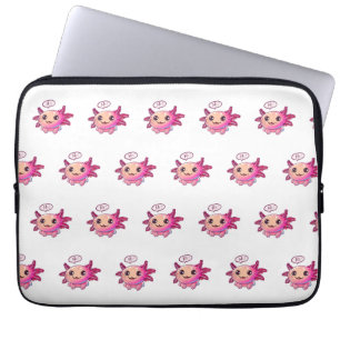 Capa Para Notebook Banda desenhada Axolotl em estilo cartoon