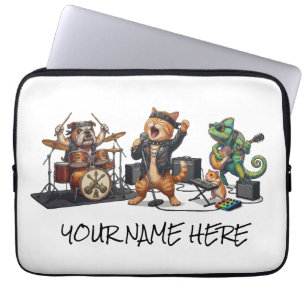 Capa Para Notebook Banda Rock and Roll Pets - Concerto Divertido de A
