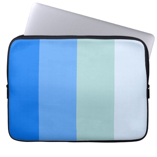 Capa Para Notebook Bandas Azuis (Frente)
