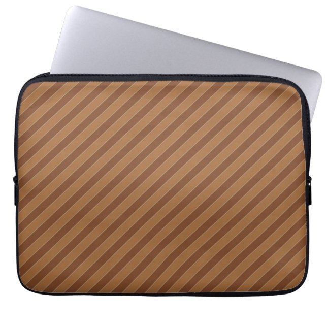 Capa Para Notebook Bandas castanhas clássicas (Frente)