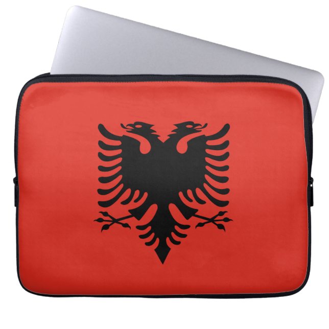 Capa Para Notebook Bandeira albanesa (Frente)