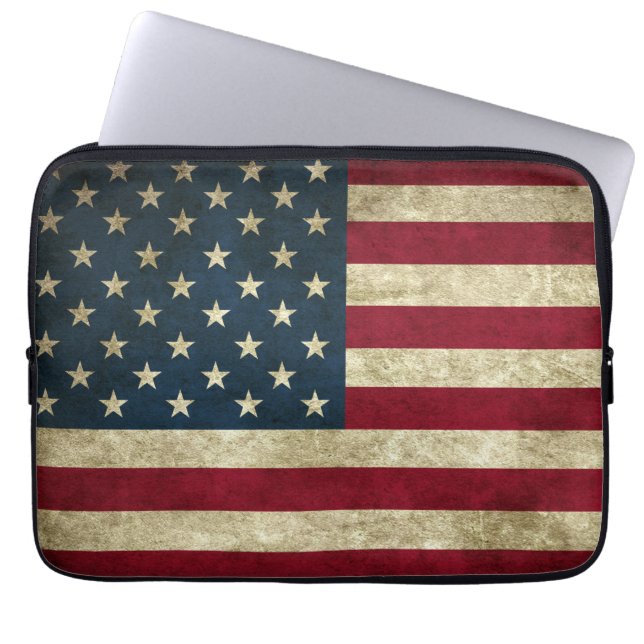 Capa Para Notebook Bandeira Americana (Frente)