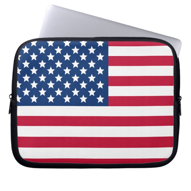 Capa Para Notebook Bandeira Americana (Frente)