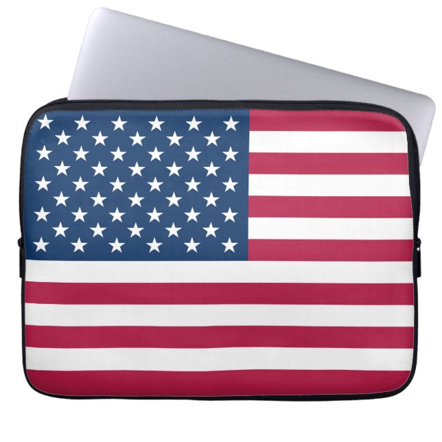 Capa Para Notebook bandeira americana (Frente)