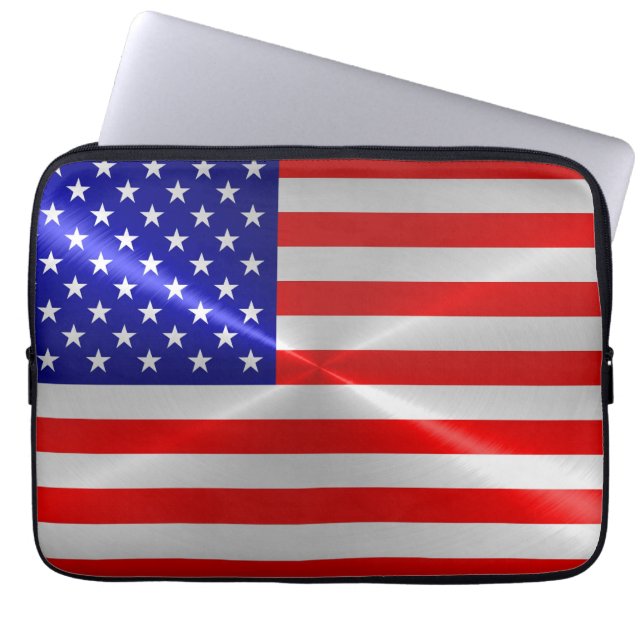 Capa Para Notebook Bandeira Americana (Frente)