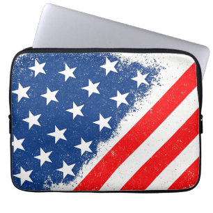 Capa Para Notebook Bandeira Americana Camisa Estrelas Patriótica dos 