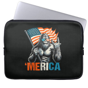 Capa Para Notebook Bandeira Americana do Rock Bigfoot Merica