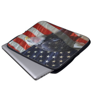 Capa Para Notebook Bandeira americana Eagle