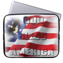 Bandeira Americana Patriótica Deus Abençoe a Améri