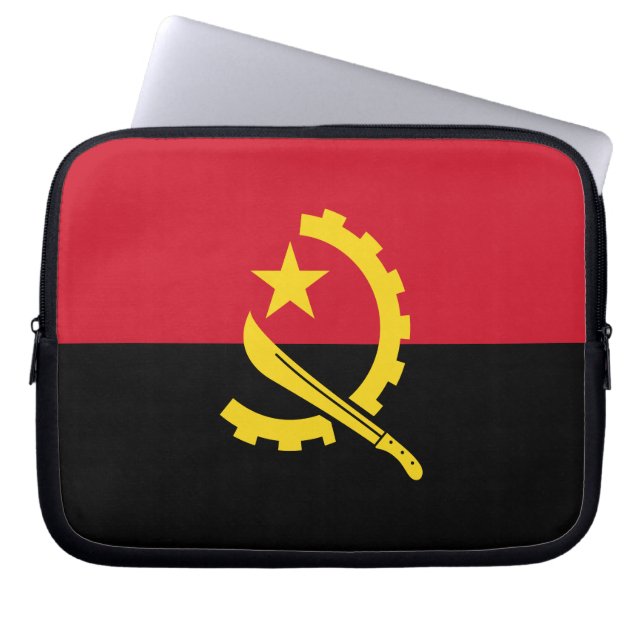 Capa Para Notebook Bandeira Angolana Patriótica (Frente)
