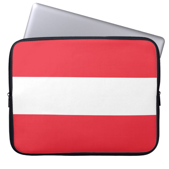 Capa Para Notebook Bandeira austríaca (Áustria) (Frente)