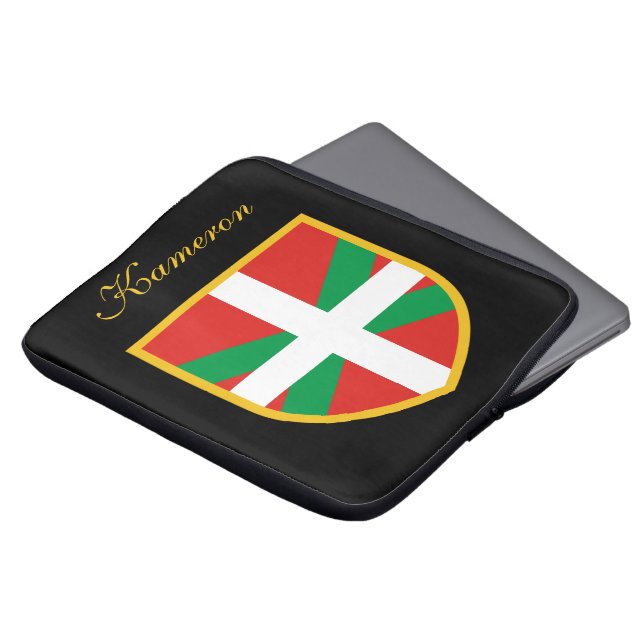 Capa Para Notebook Bandeira Basque (Frente Topo)