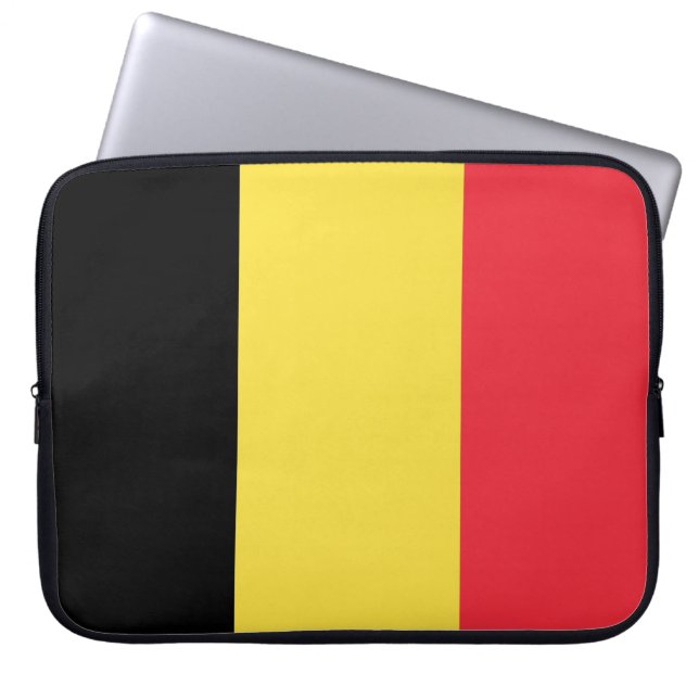 Capa Para Notebook Bandeira belga (Frente)