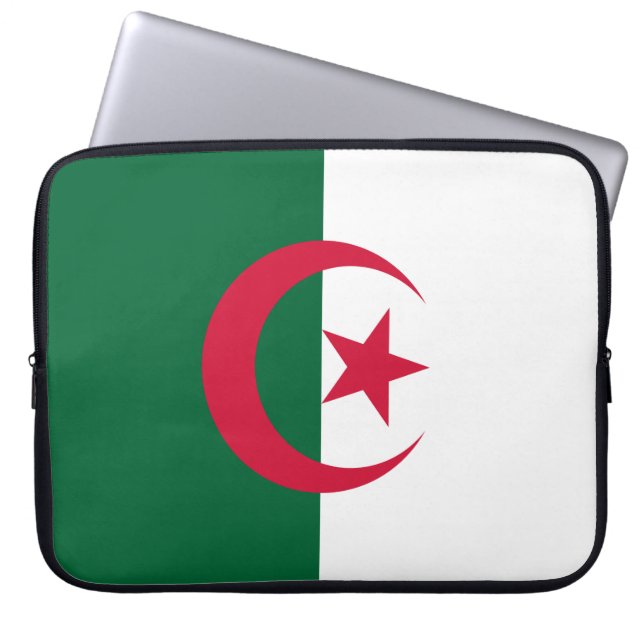 Capa Para Notebook Bandeira da Argélia (Frente)