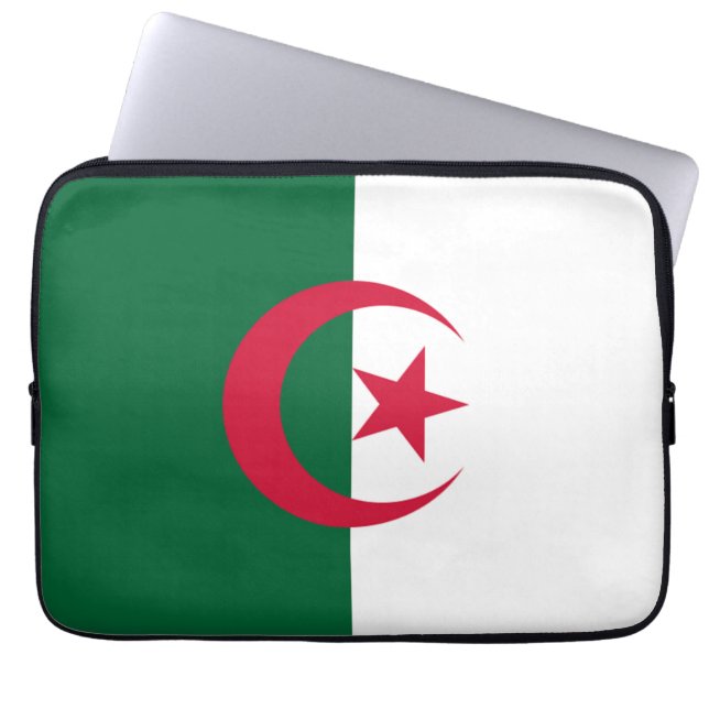 Capa Para Notebook Bandeira da Bolsa de laptop da Argélia (Frente)