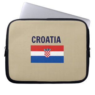 Capa Para Notebook Bandeira da Bolsa de laptop da Croácia