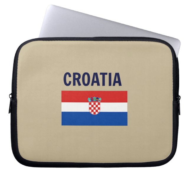 Capa Para Notebook Bandeira da Bolsa de laptop da Croácia (Frente)
