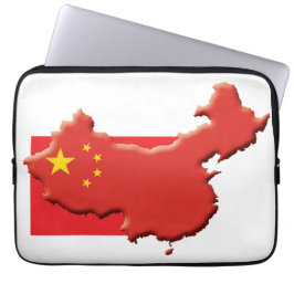 Capa Para Notebook Bandeira da CHINA Mapa Computador Patriótico