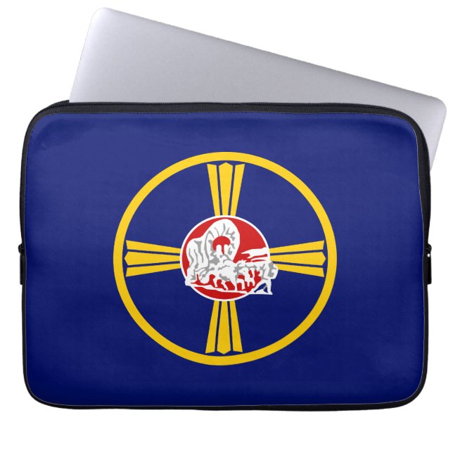 Capa Para Notebook Bandeira da Cidade de Omaha (Nebraska) (Frente)
