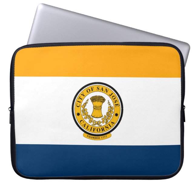Capa Para Notebook Bandeira da cidade de San José (Califórnia) (Frente)