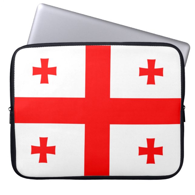 Capa Para Notebook Bandeira da Geórgia (Frente)