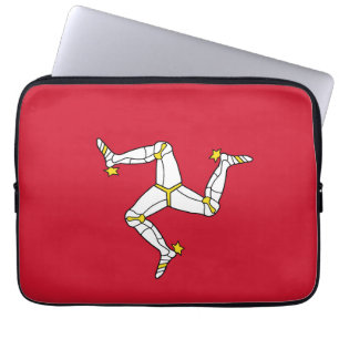 Capa Para Notebook Bandeira da Ilha de Man