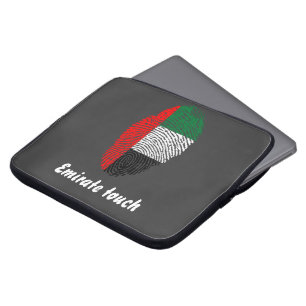 Capa Para Notebook Bandeira da impressão digital do toque do emirado