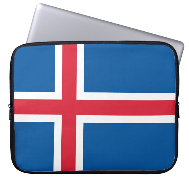 Capa Para Notebook Bandeira da Islândia (Frente)