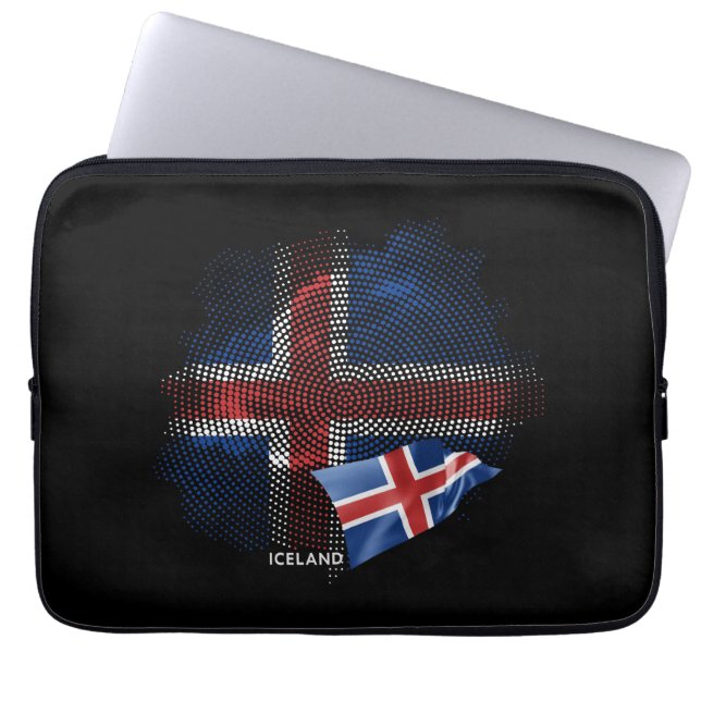 Capa Para Notebook bandeira da Islândia (Frente)
