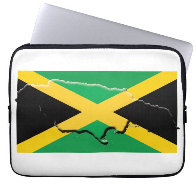 Capa Para Notebook Bandeira da JAMAICA Mapa Patriótico Computador (Frente)