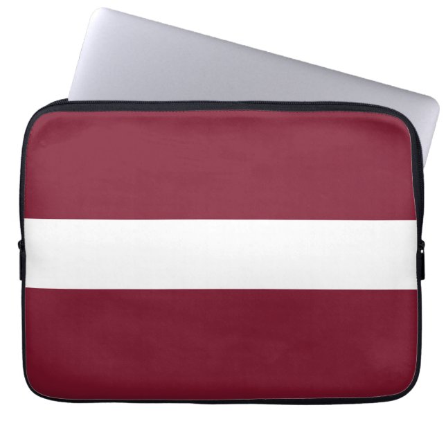 Capa Para Notebook Bandeira da Letónia (Frente)