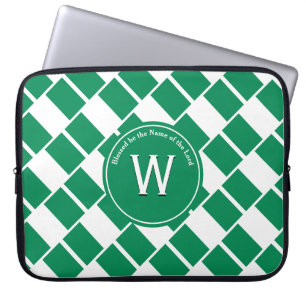 Capa Para Notebook BANDEIRA DA NIGÉRIA Personalizada Monograma Nigeri
