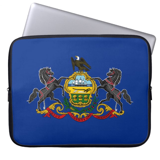 Capa Para Notebook Bandeira da Pensilvânia (Frente)