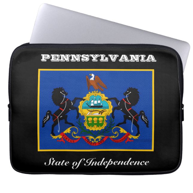 Capa Para Notebook Bandeira da Pensilvânia (Frente)