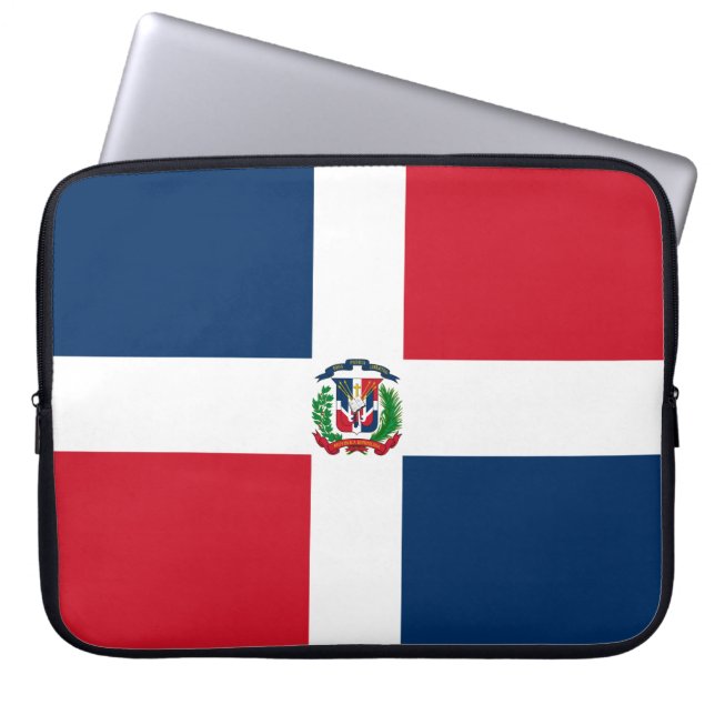 Capa Para Notebook Bandeira da República Dominicana (Frente)