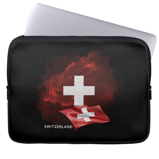 Capa Para Notebook bandeira da Suíça (Frente)