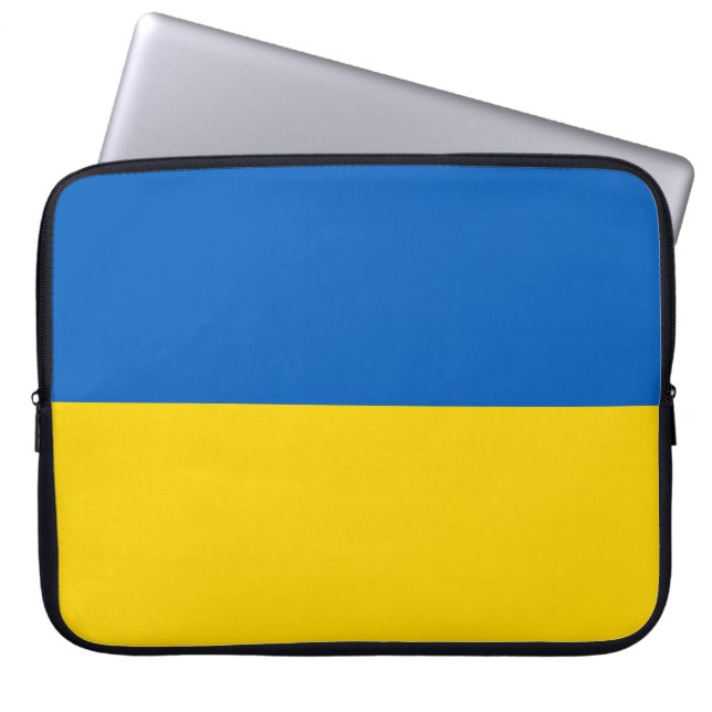 Capa Para Notebook Bandeira da Ucrânia (Frente)