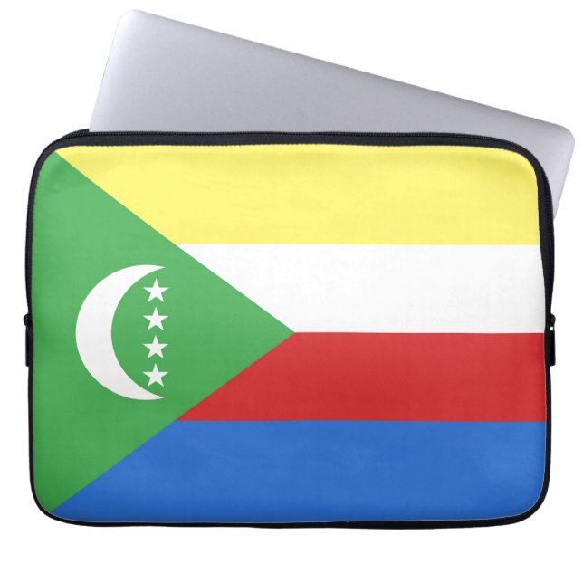 Capa Para Notebook Bandeira das Comores (Frente)