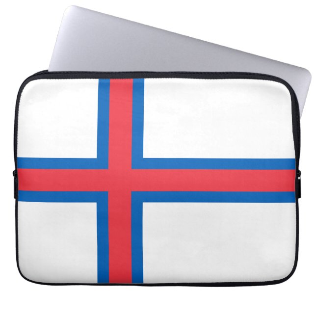 Capa Para Notebook Bandeira das Ilhas Faroé (Frente)