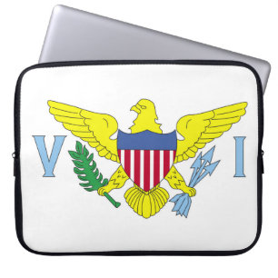 Capa Para Notebook Bandeira das Ilhas Virgens dos Estados Unidos