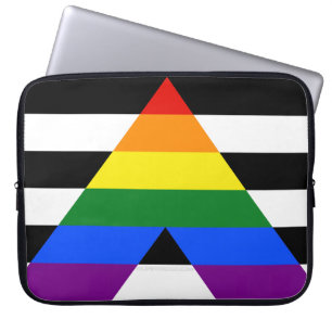 Capa Para Notebook Bandeira de aliado straight da SlipperyJoe's lisa